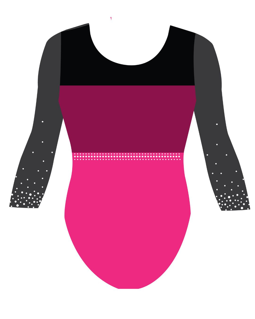 Custom Quick Ship Radiant Sweetheart Leotard Long Sleeve