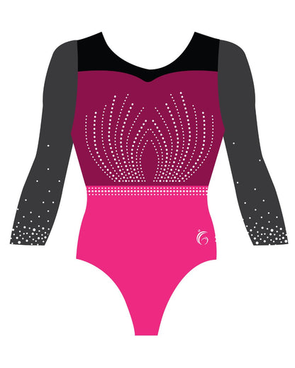 Custom Quick Ship Radiant Sweetheart Leotard Long Sleeve