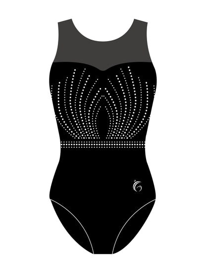 Radiant Sparkle Sweetheart Mesh Leotard