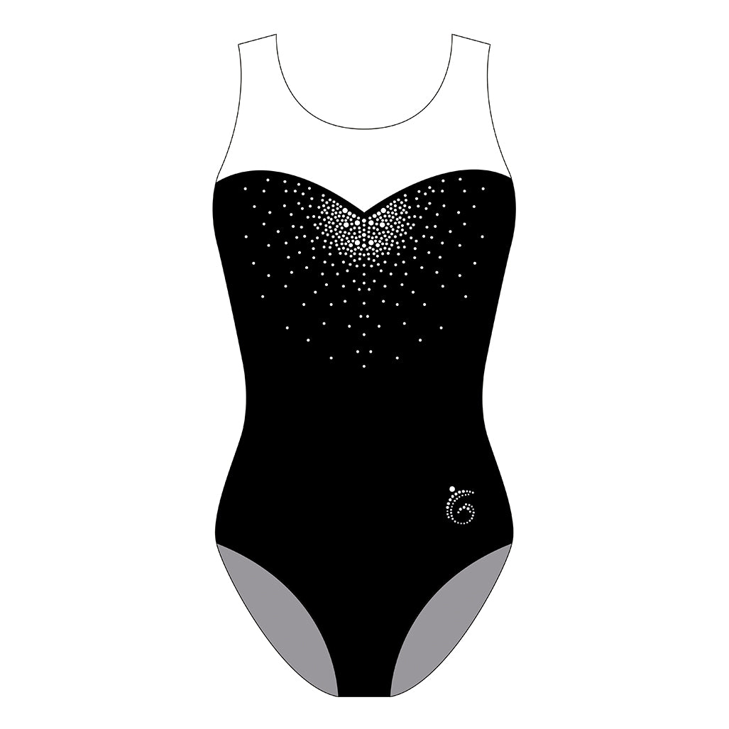 Custom Quick Ship Sequin Sweetheart Sleeveless Leotard