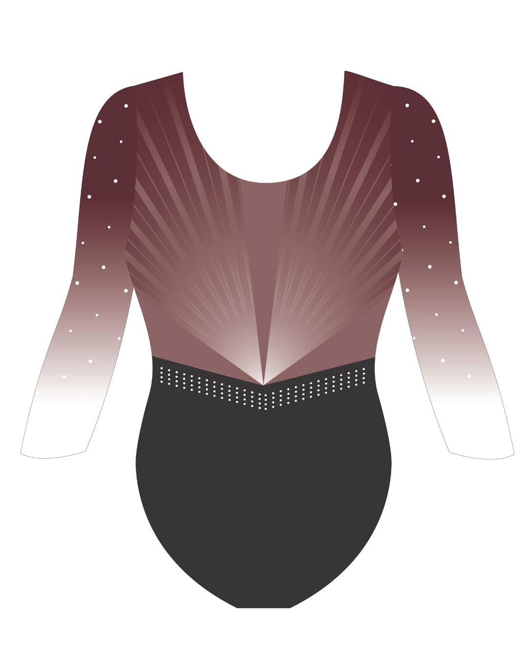 Custom Quick Ship Luxe Lines Long Sleeve Leotard