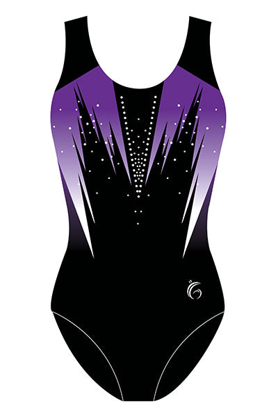 Medea Purple Sleeveless Tank Gymnastics Leotard for Girls and