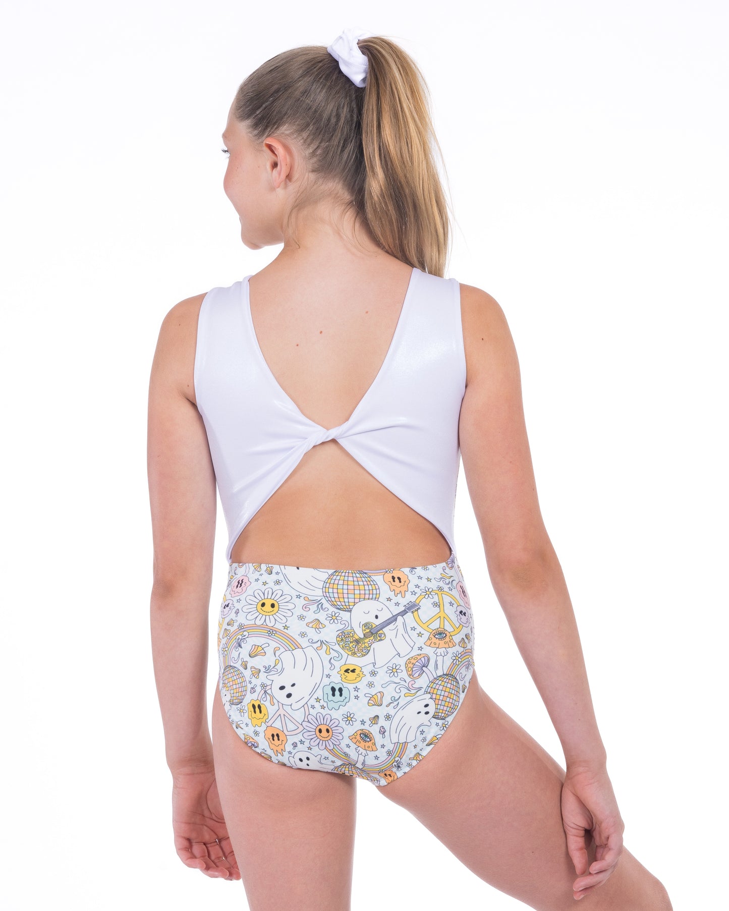 PREORDER Funky Halloween Twist Back Leotard