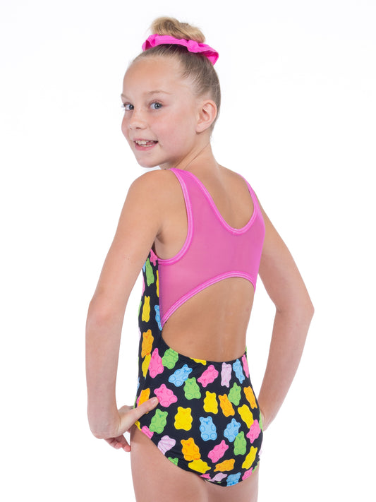 Made in the USA gymnastics apparel. Softy fabric gymnastics leotard!