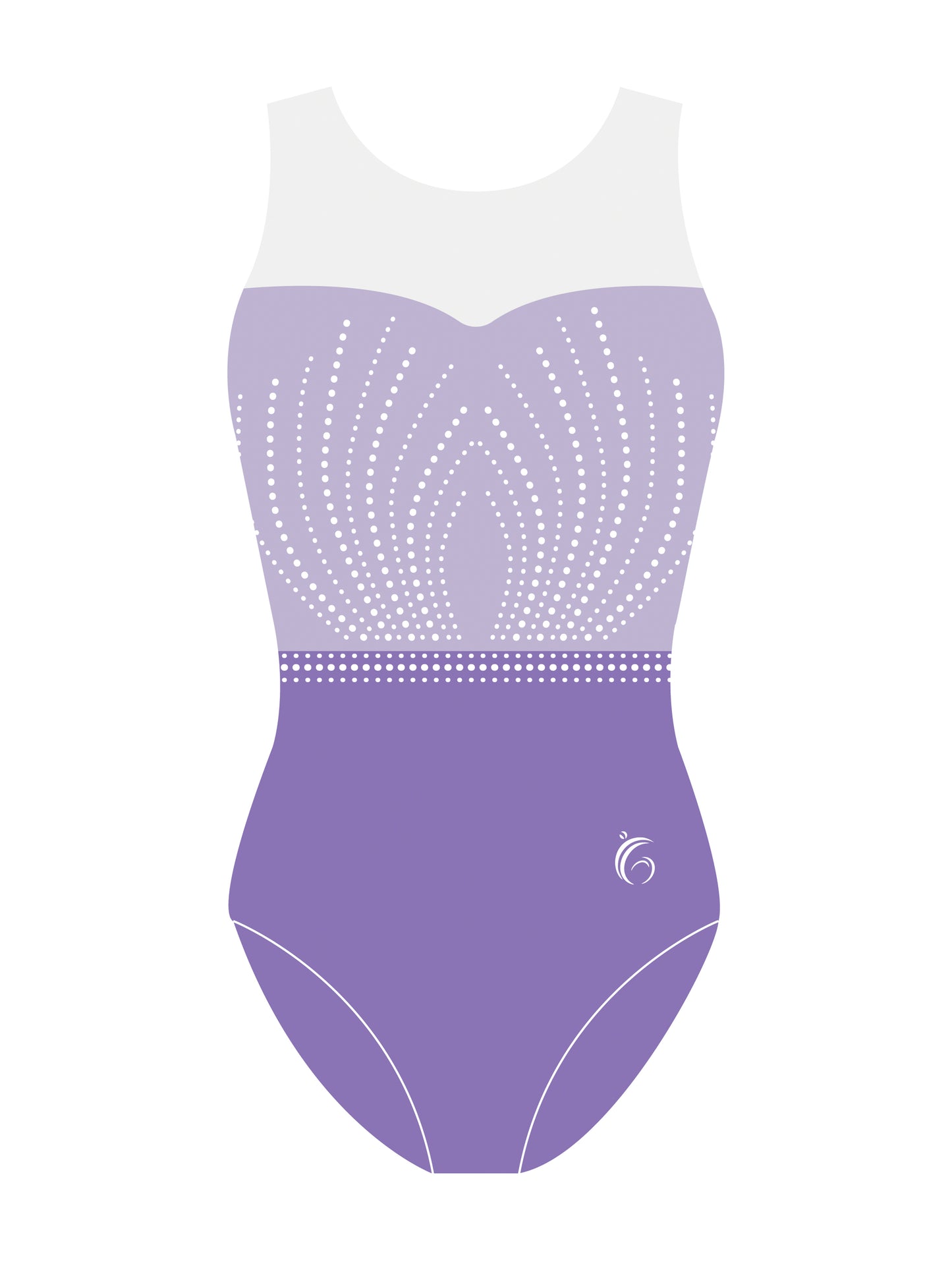 Radiant Sparkle Sweetheart Mesh Leotard