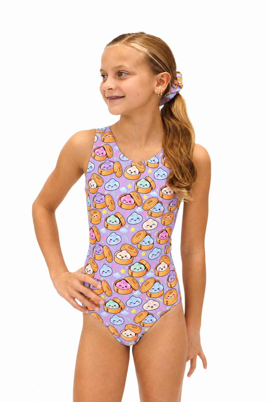 Dumpling Squishy Open Back Leotard
