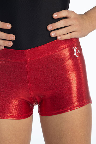 GymStern Lycra Gymnastikhose Shorty – Gr. 116–42, Schwarz, Unisex, Deutschland