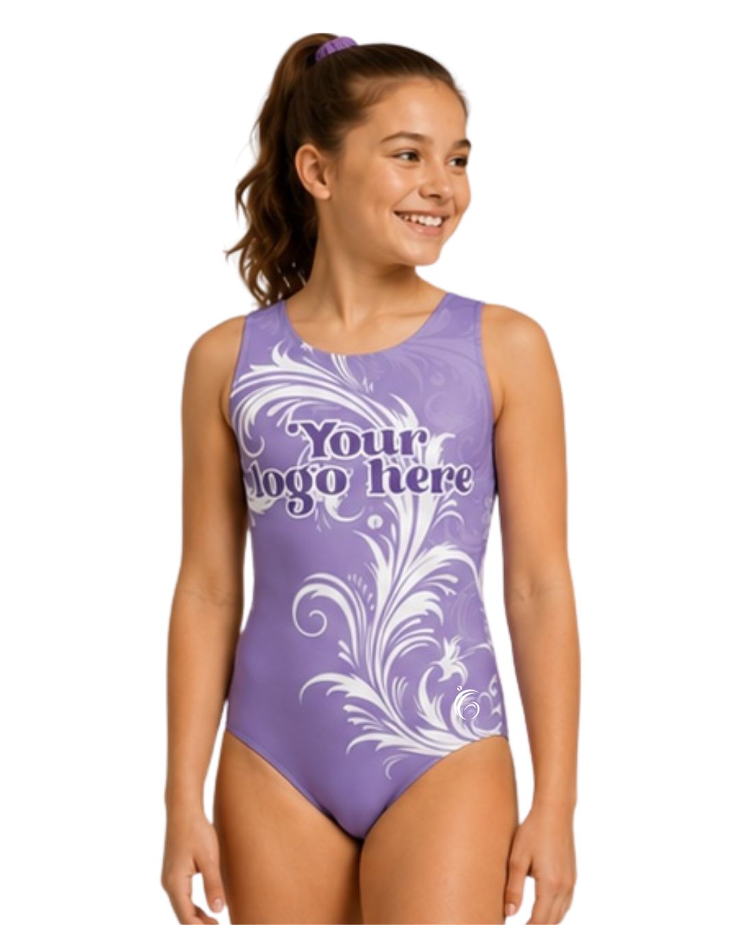 Ornate Swirl Logo Leotard