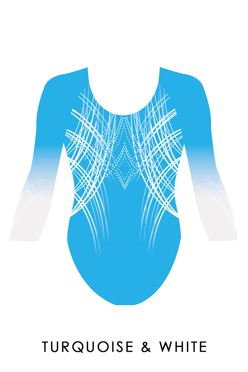 Custom Quick Ship Sublime Lines Leotard Long Sleeve