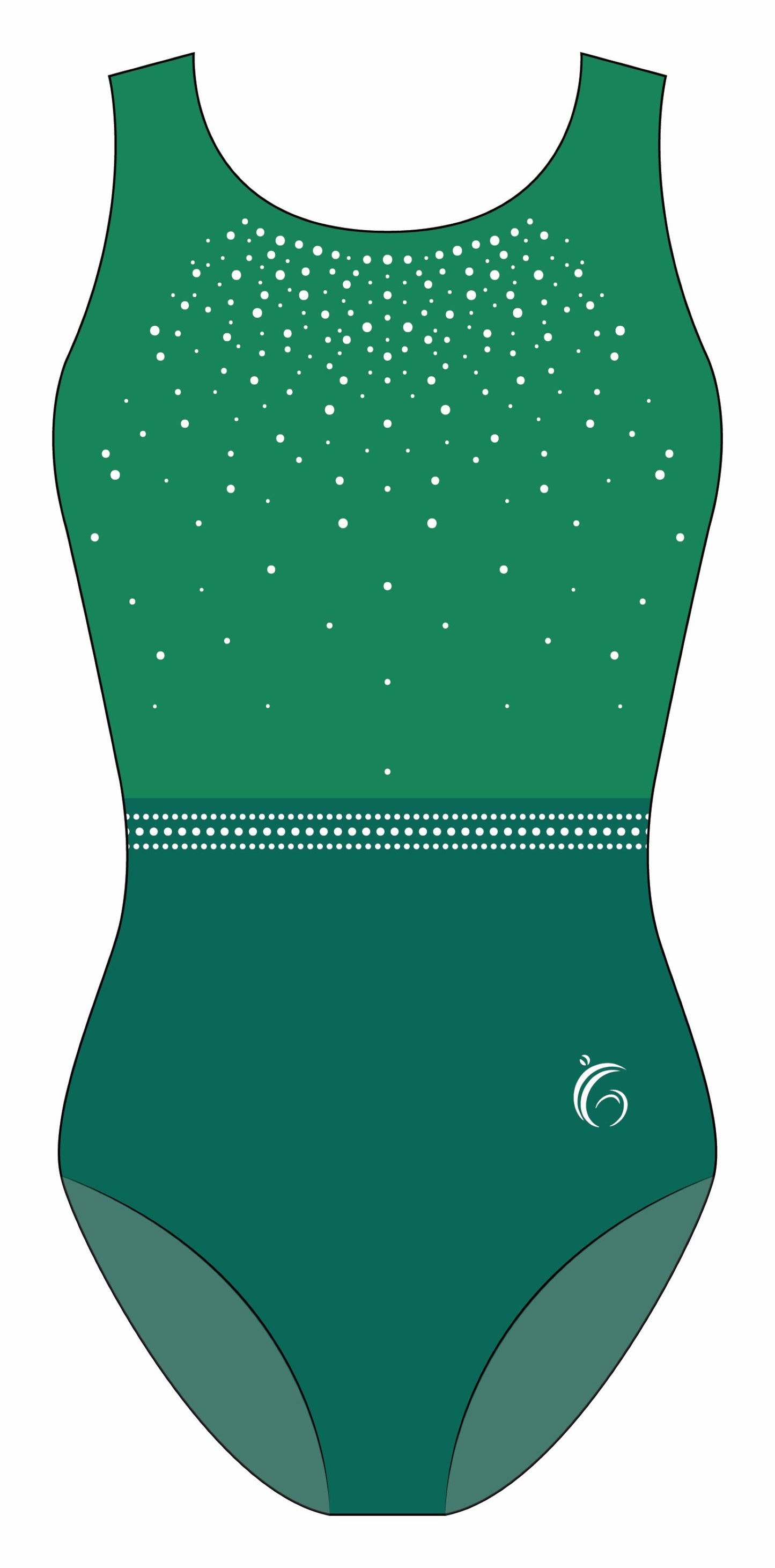 Custom Quick Ship Tonal Sparkle Leotard Sleeveless