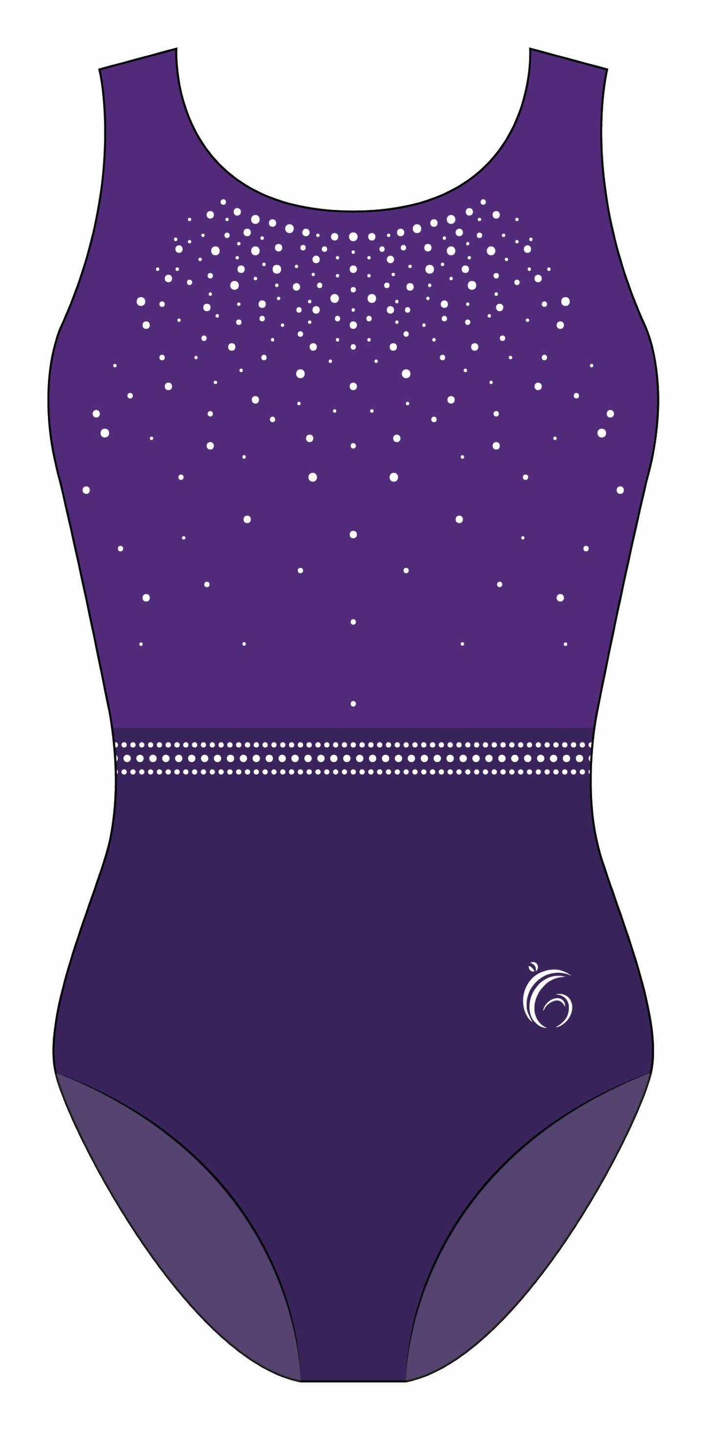 Custom Quick Ship Tonal Sparkle Leotard Sleeveless