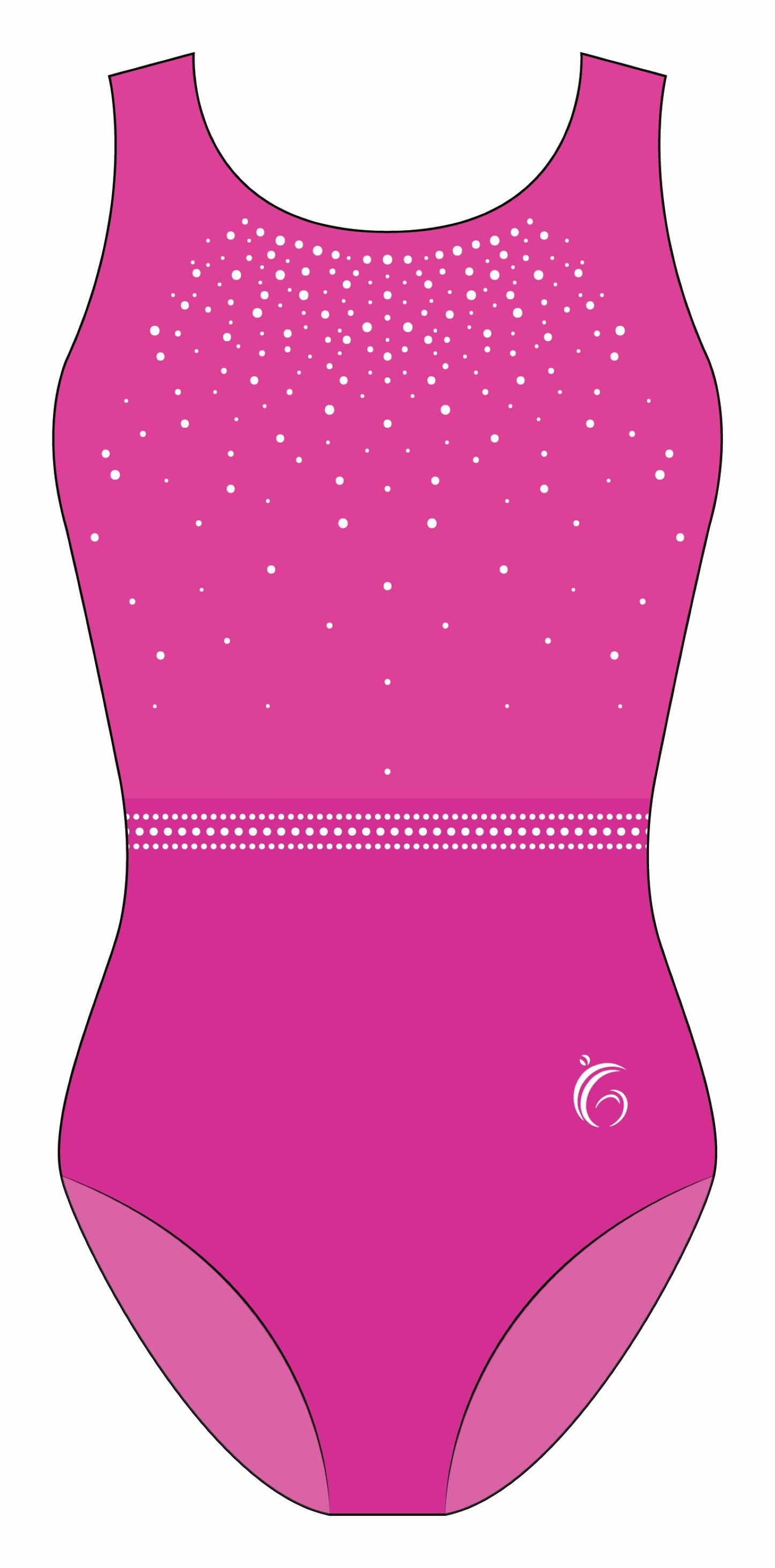 Custom Quick Ship Tonal Sparkle Leotard Sleeveless