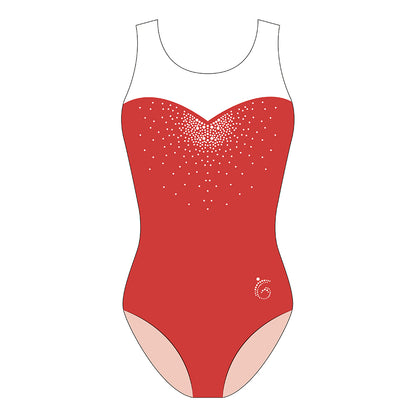 Custom Quick Ship Sequin Sweetheart Sleeveless Leotard