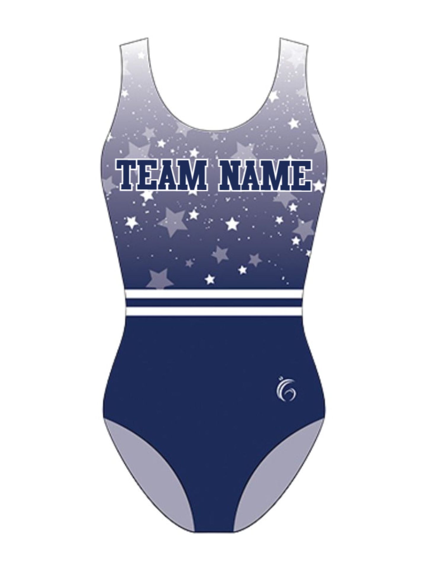 Custom Quick Ship Logo Leotard Belted Stars