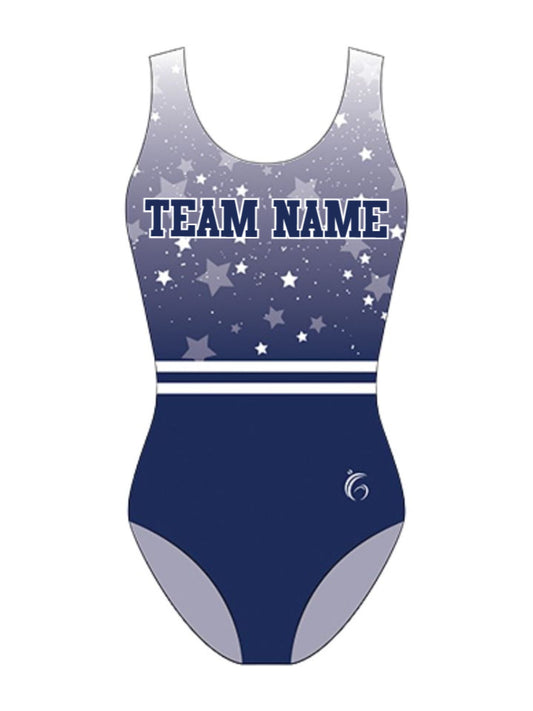 Custom Quick Ship Logo Leotard Belted Stars