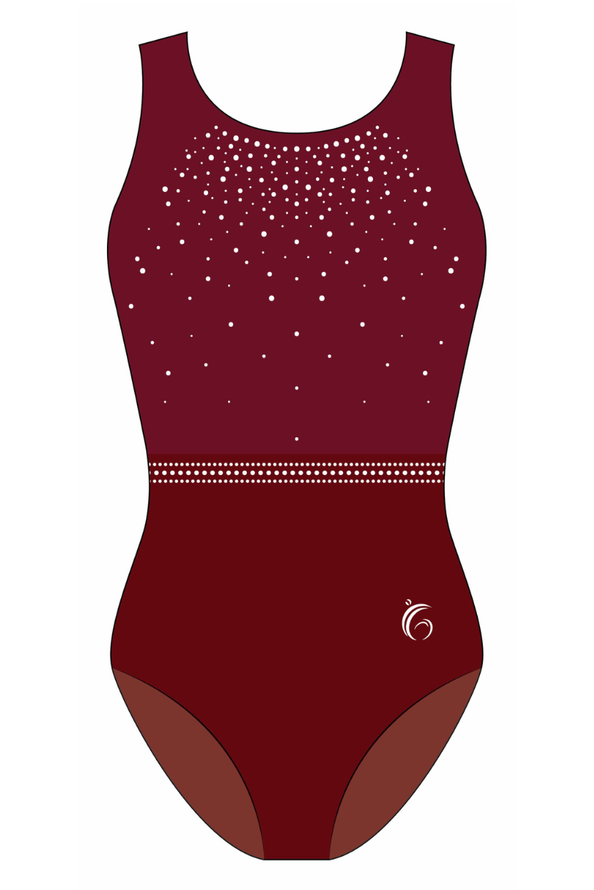 Custom Quick Ship Tonal Sparkle Leotard Sleeveless