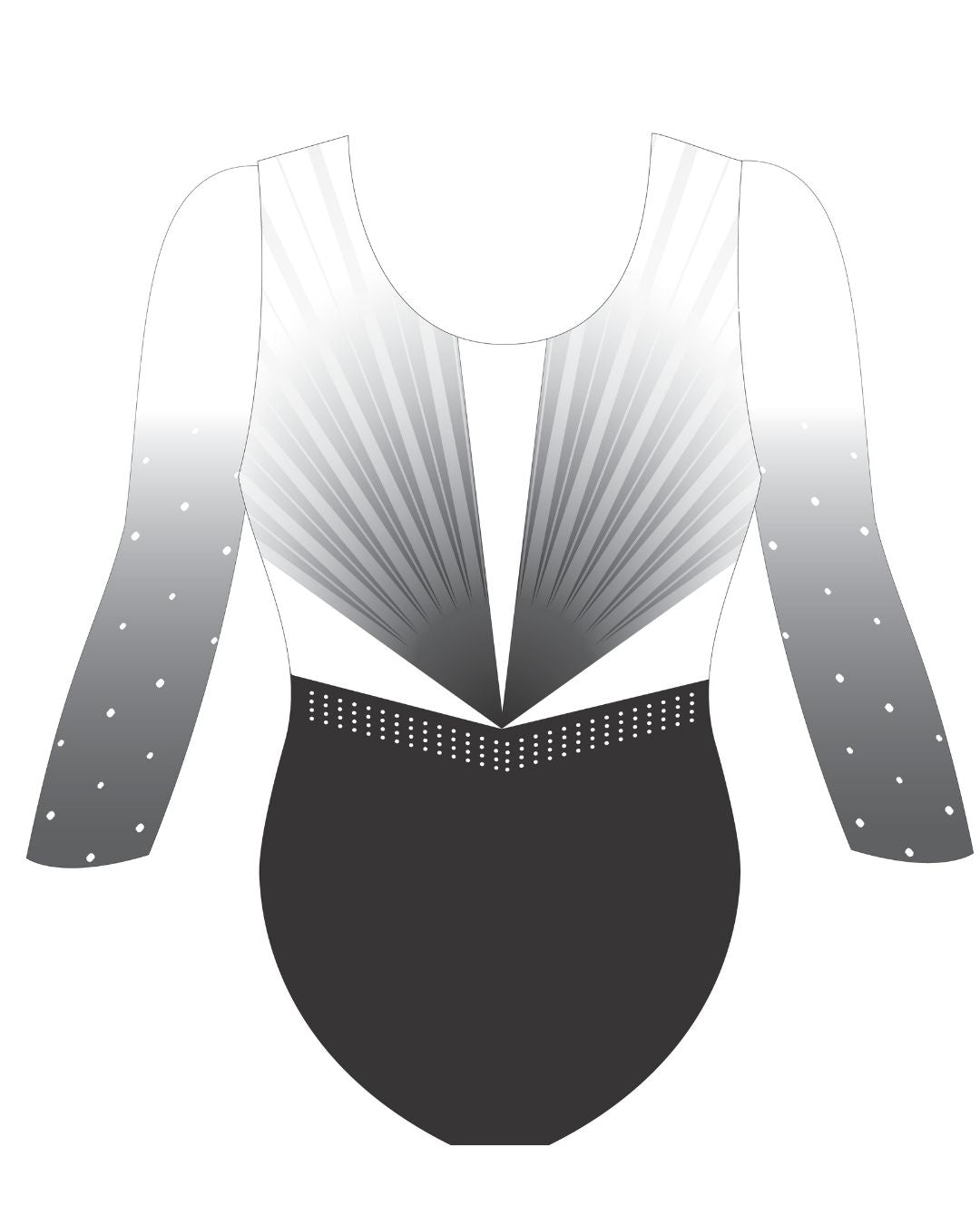 Custom Quick Ship Luxe Lines Long Sleeve Leotard