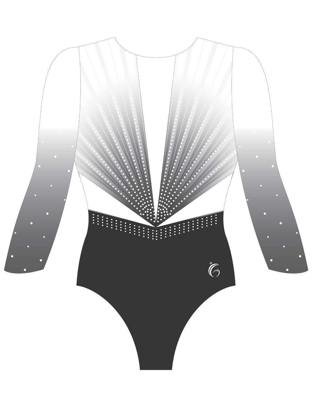 Custom Quick Ship Luxe Lines Long Sleeve Leotard