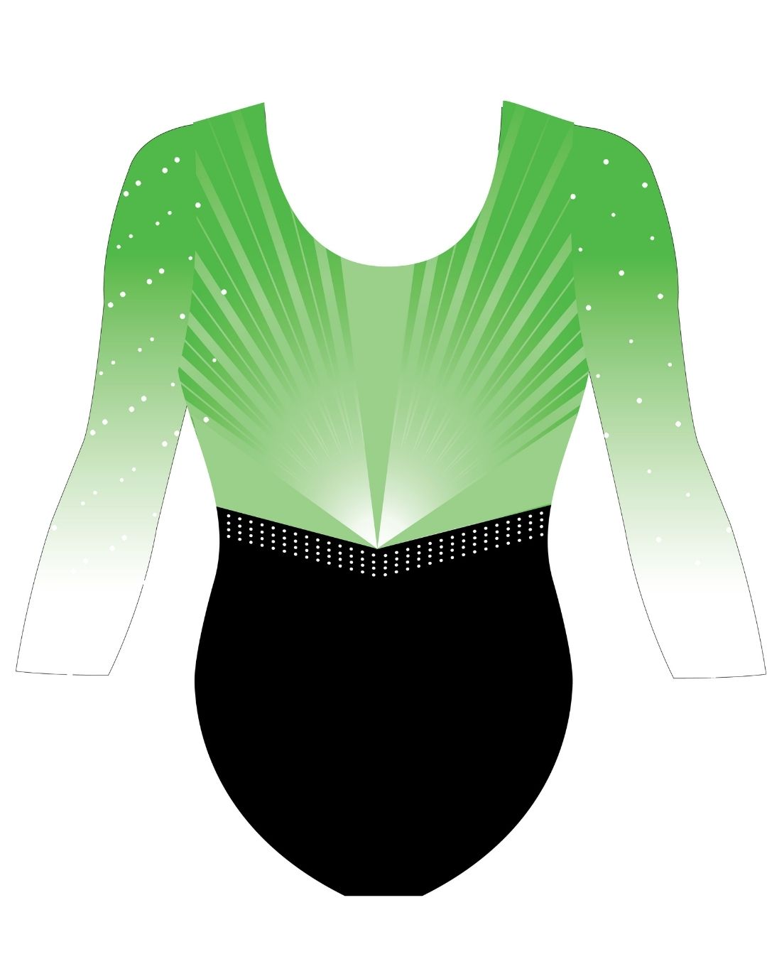 Custom Quick Ship Luxe Lines Long Sleeve Leotard