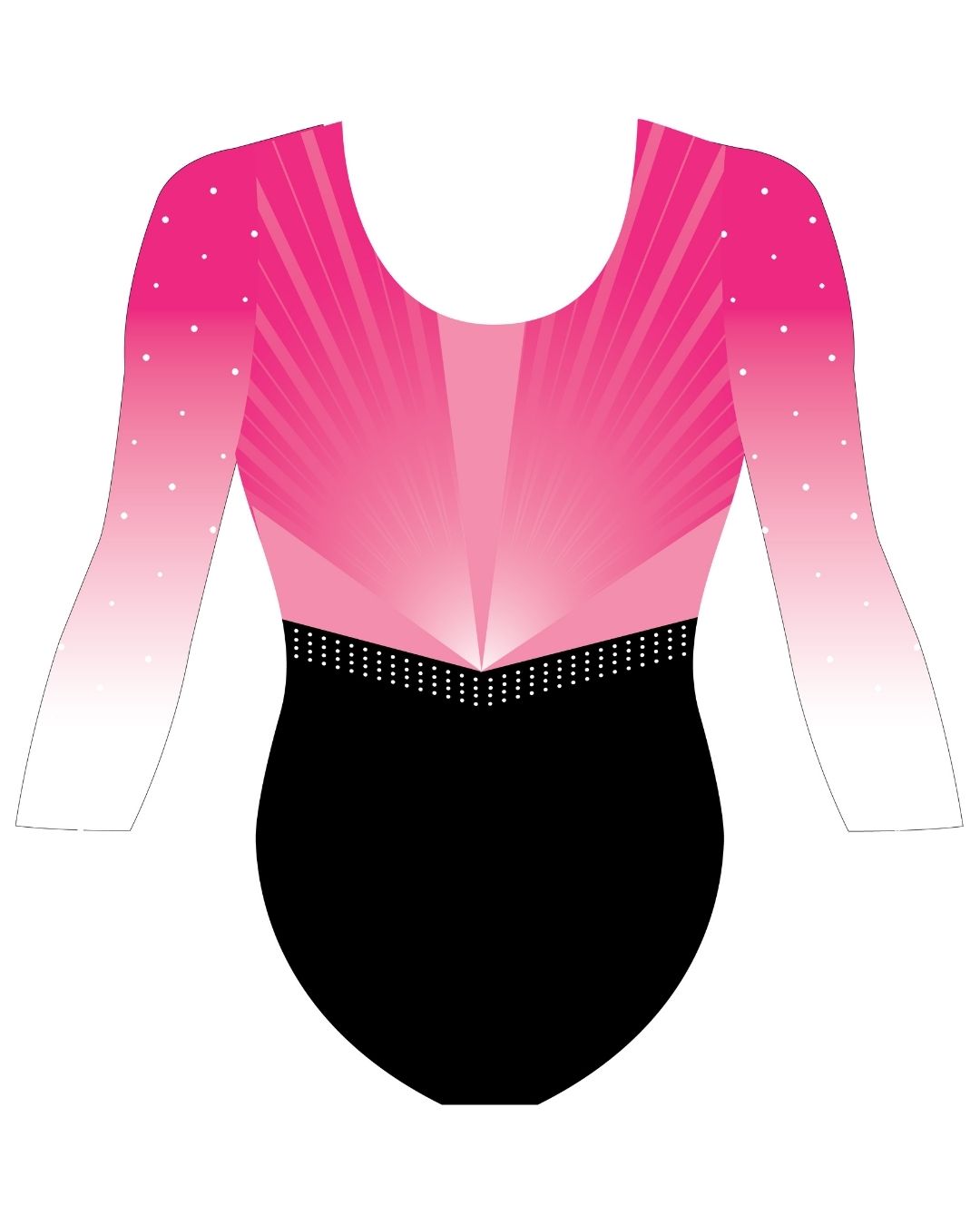 Custom Quick Ship Luxe Lines Long Sleeve Leotard