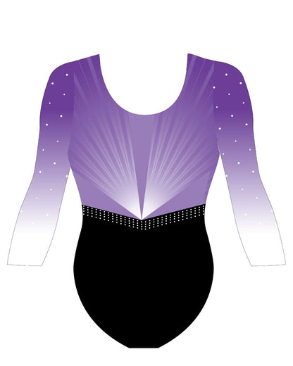 Custom Quick Ship Luxe Lines Long Sleeve Leotard