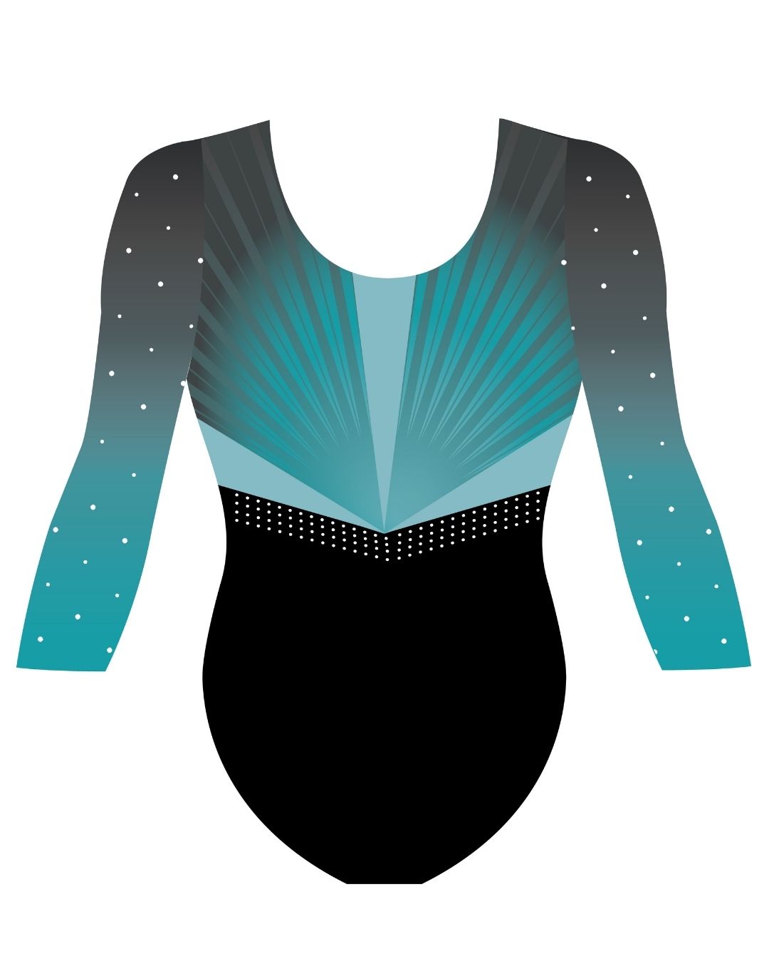 Custom Quick Ship Luxe Lines Long Sleeve Leotard